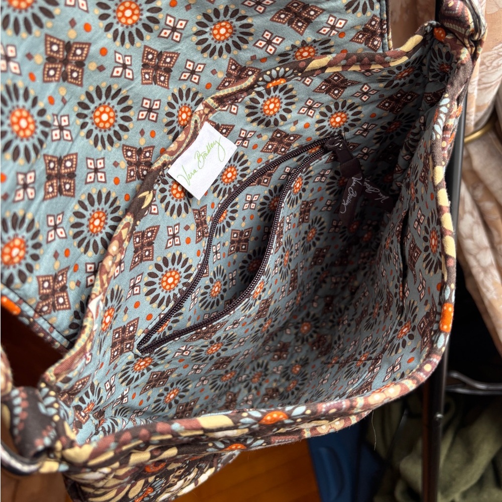 EUC Vera Bradley Canyon Print Purse | Brown Adjustable Crossbody Shoulder Bag - Picture 6 of 16